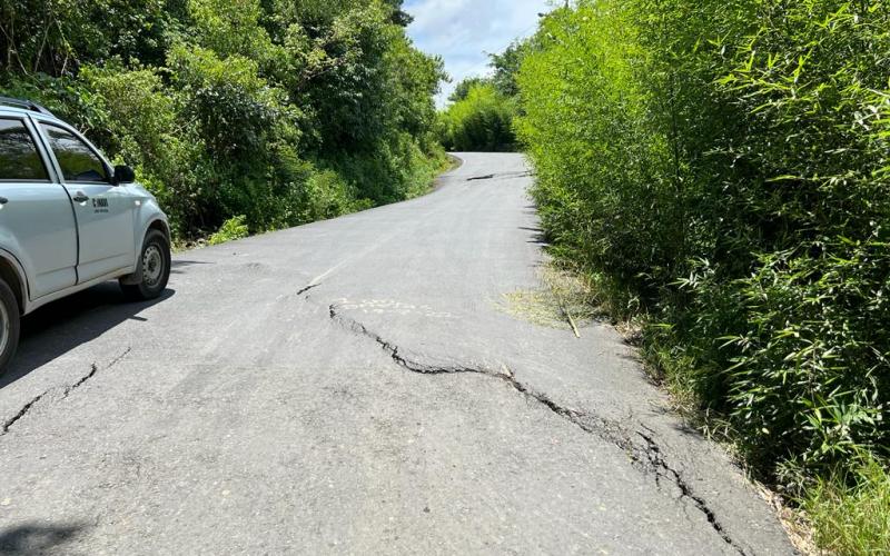 Hundimiento en el sector de Jericó 
